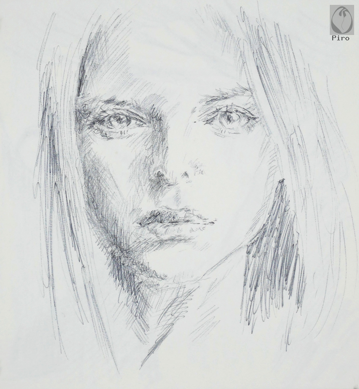 drawing - disegno al tratto di Piro